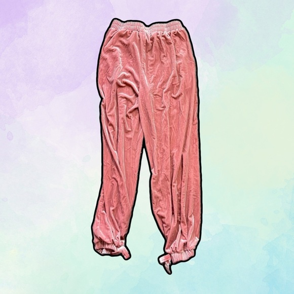 🌈 Lovely pink velvet pants - Picture 4 of 5